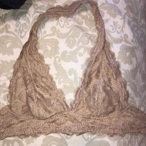 Free people lace halter bralette